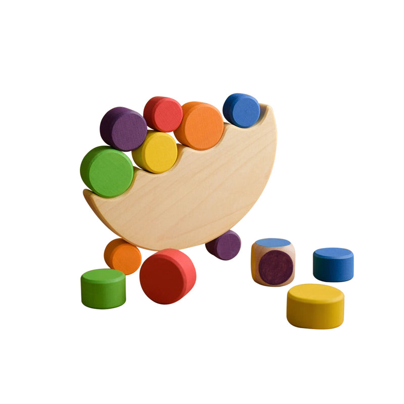 Wooden Balance Game - Rainbow