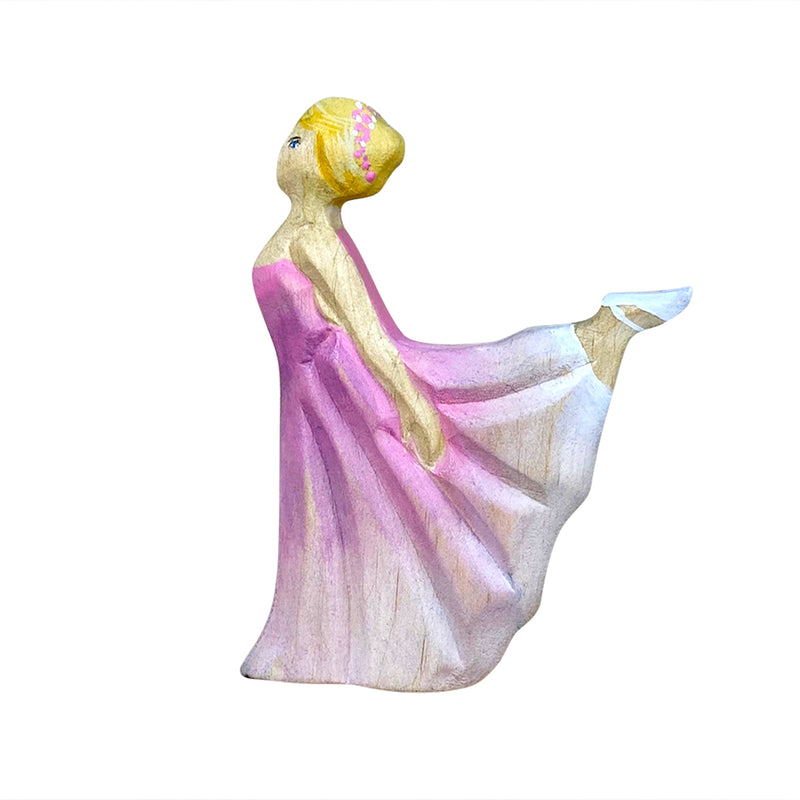 Wooden Ballerina - Pink Dress
