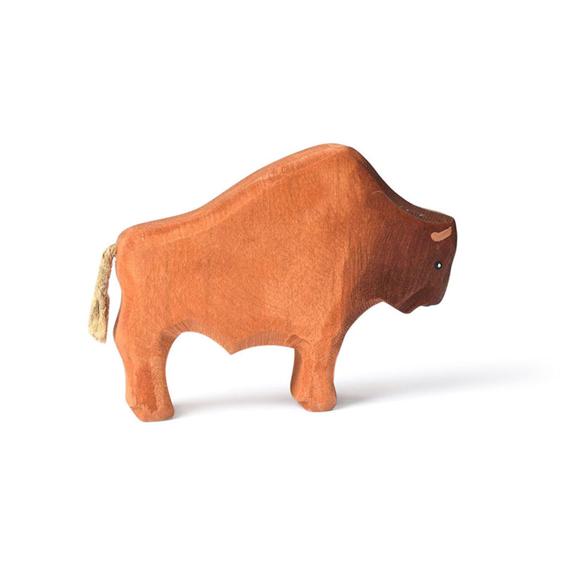 Wooden Toy Bison Figure