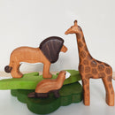 Wooden Toy Lion Figure