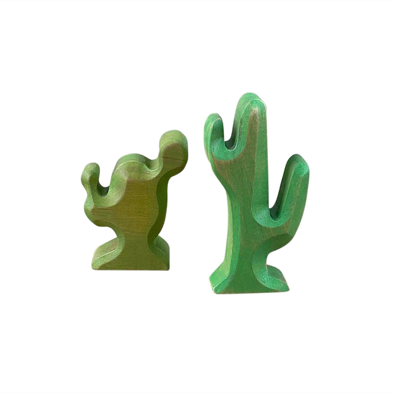 Wooden Set of Cacti For Play