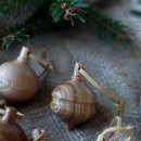 Wooden Christmas Decorations - Set of 10