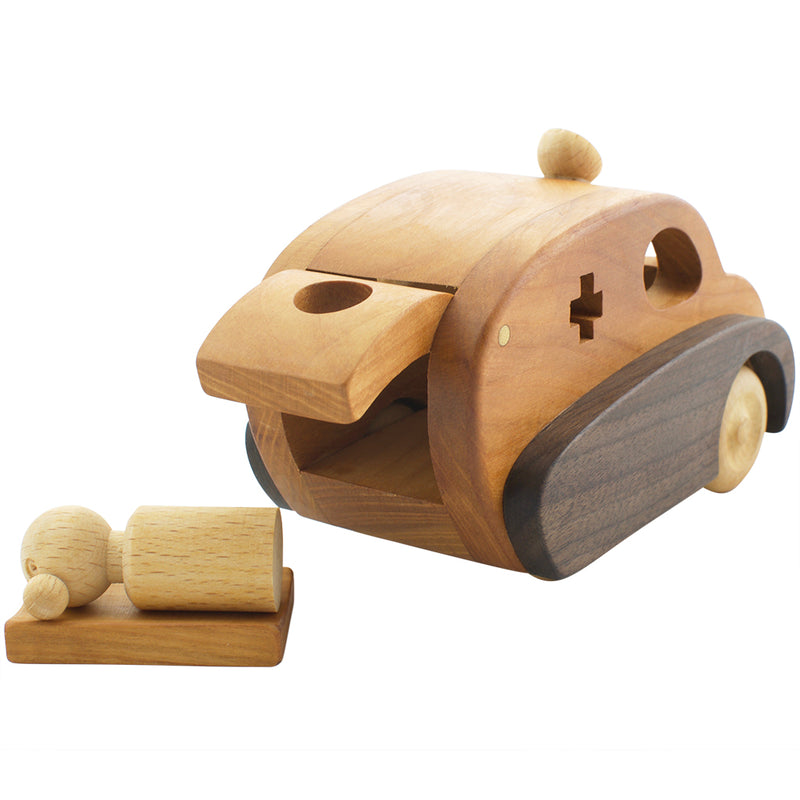 Wooden Toy Ambulance - Mable