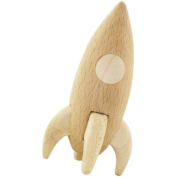 Wooden rocket best sale ship toy