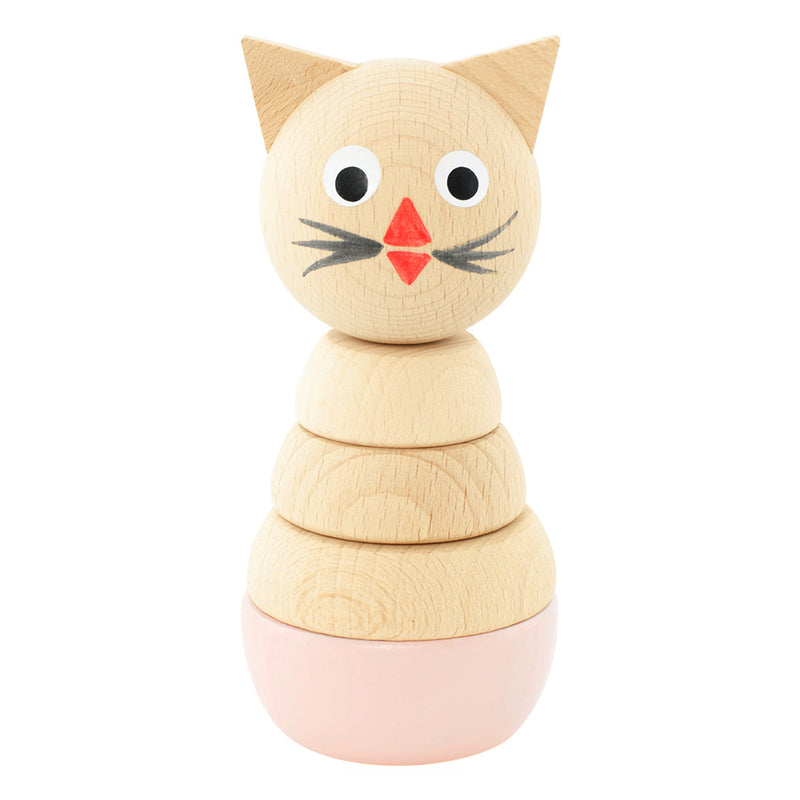 Wooden Cat Stacking Puzzle - Victoria