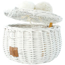 Wicker Basket Large - White