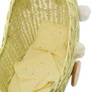 Wicker Dolls Pram - Lemon