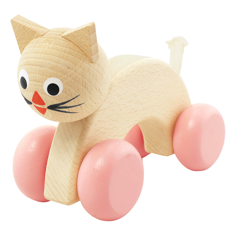 Wooden Push Along Cat - Lilly