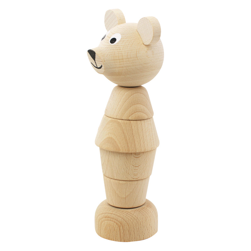 Wooden Bear Stacking Puzzle - Edmond