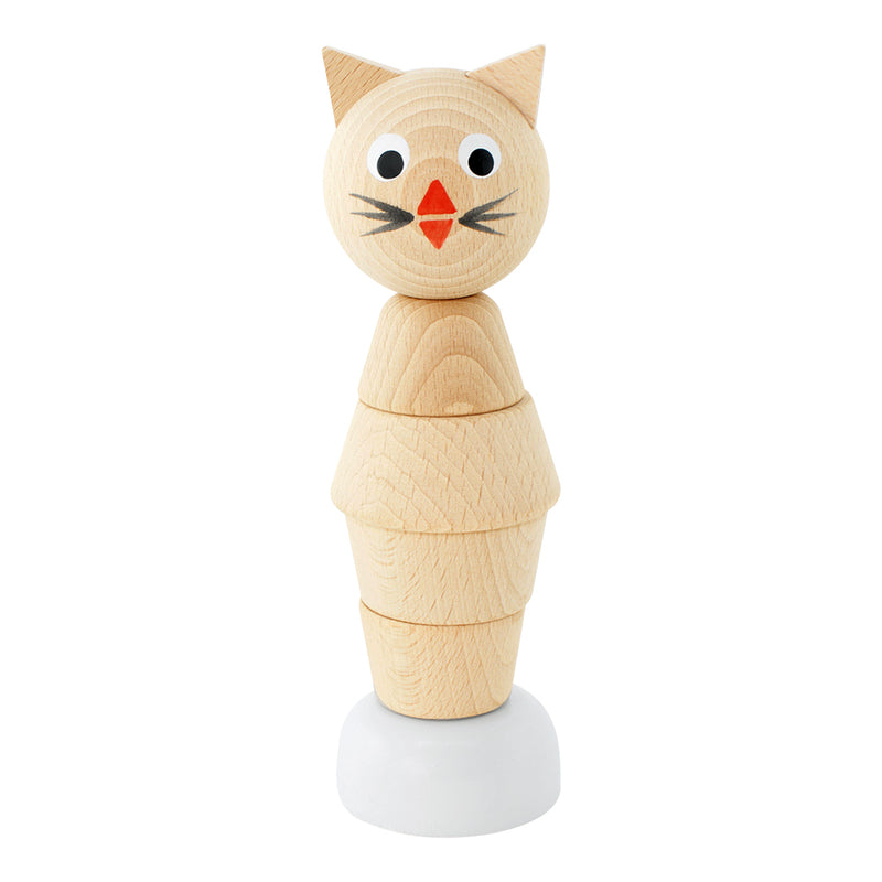 Wooden Cat Stacking Puzzle - Chloe