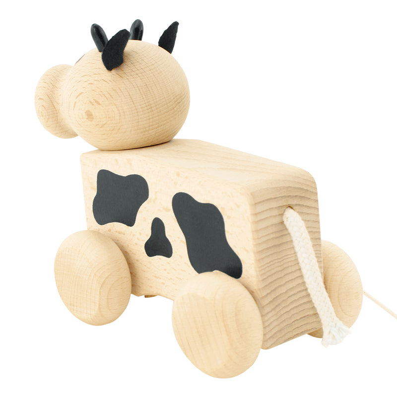 Wooden Pull Along Cow – Maisie