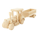 Wooden Tractor With Trailer - Ellie
