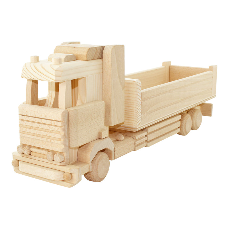 Large Wooden Toy Truck With Tray - Wesley