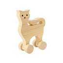 Wooden Cat Push Along - Nora
