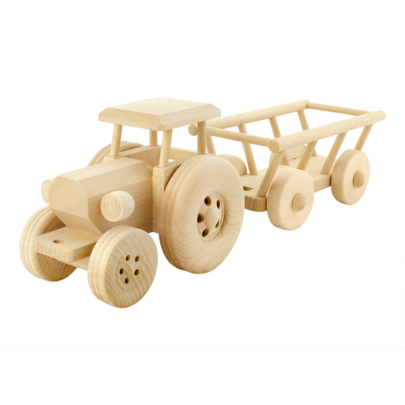 Large Wooden Tractor - Miles