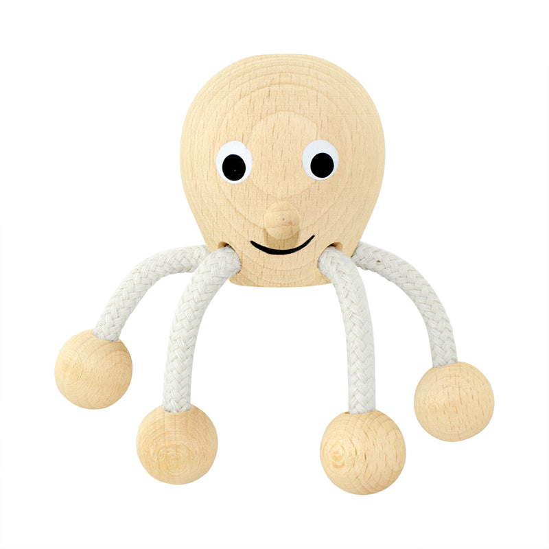 Wooden Sitting Octopus - Otis