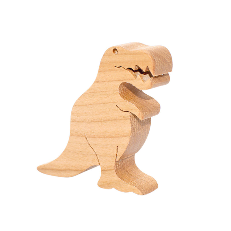 Wooden Tyrannosaurus Figure