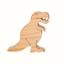 Wooden Tyrannosaurus Figure