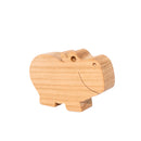 Wooden Hippo Figure