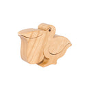 Wooden Pelican Figure