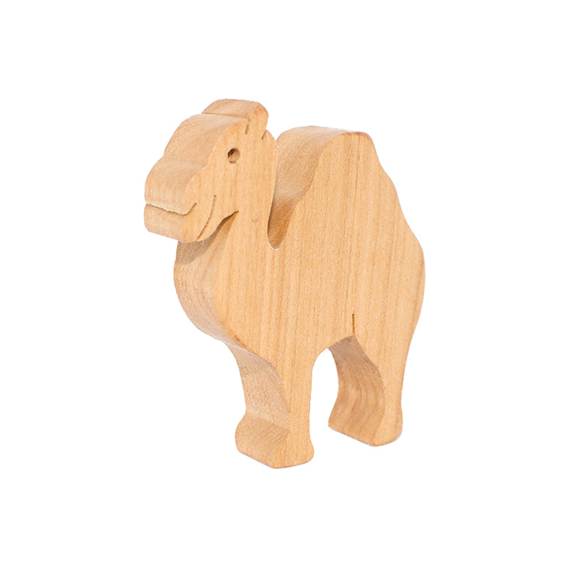Wooden Camel Figure