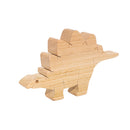 Wooden Stegosaurus Figure