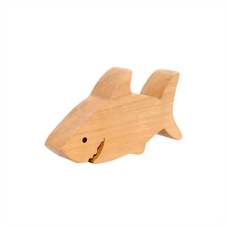 Wooden Shark Figure