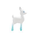 Wooden Deer Fawn - White With Flower