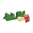 Wooden Mushroom in Grass