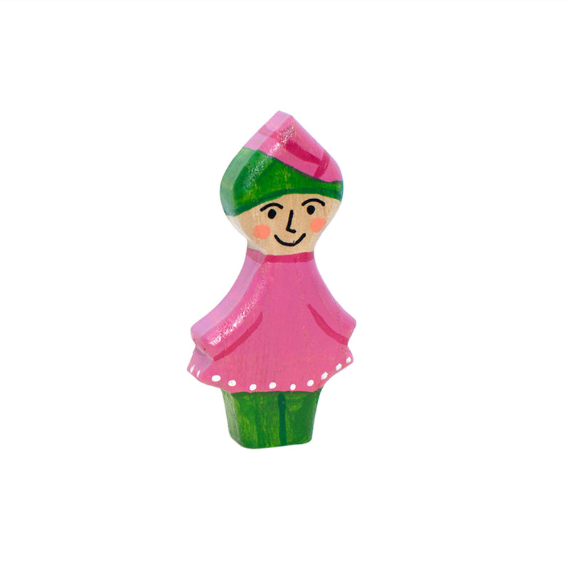 Wooden Gnome - Rose Girl