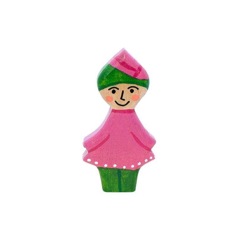Wooden Gnome - Rose Girl