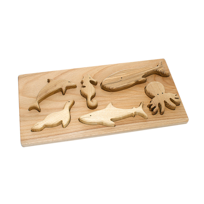 Wooden Puzzle - Sea Animals