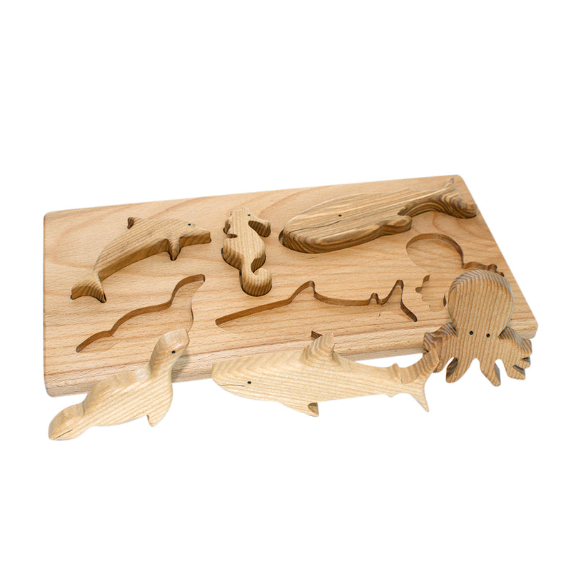Wooden Puzzle - Sea Animals