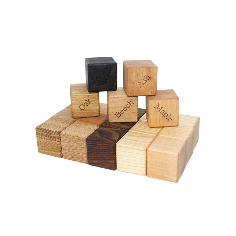 Wooden Natural Building Blocks - 20 Pieces