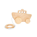 Wooden Pull Along Boat