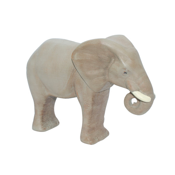 Large Wooden Elephant - Collectible