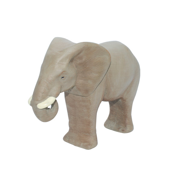 Large Wooden Elephant - Collectible