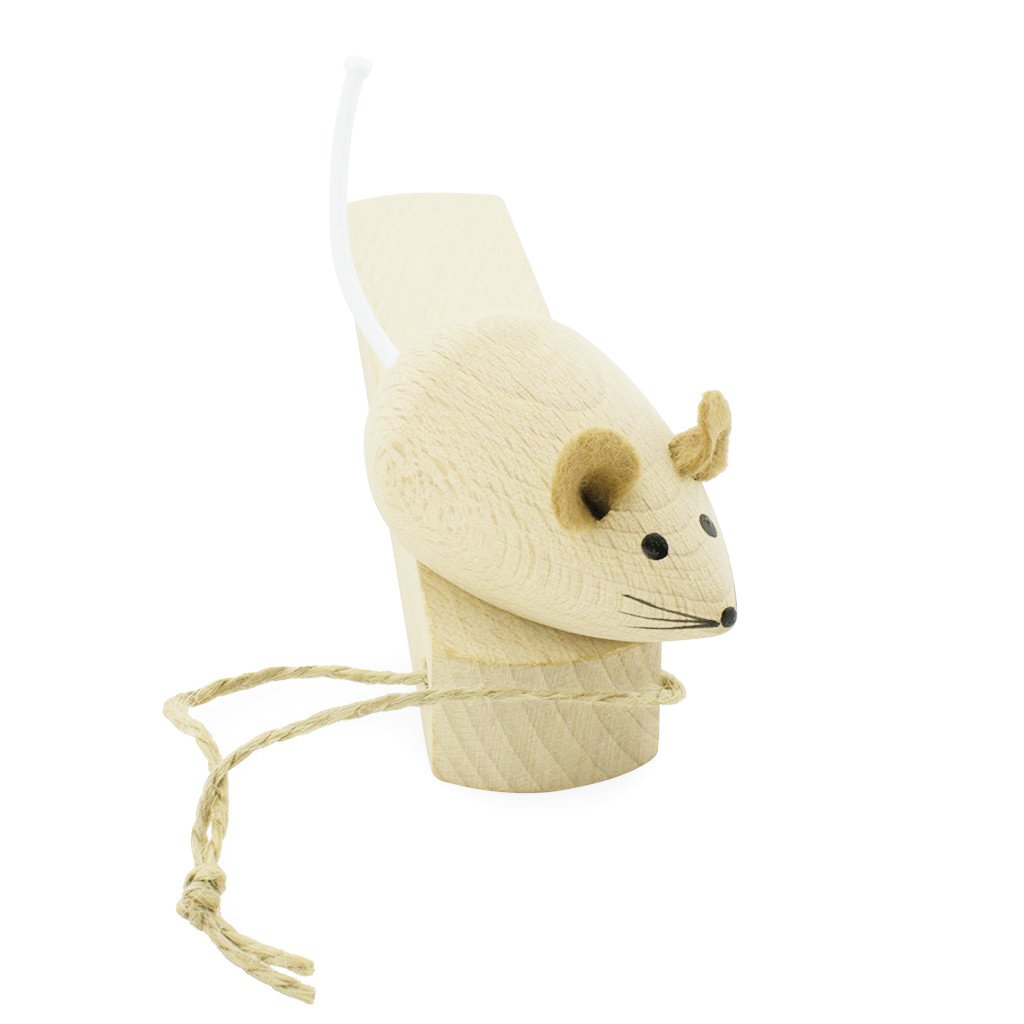 Fun Wooden Mouse Door Stopper Happy Go Ducky