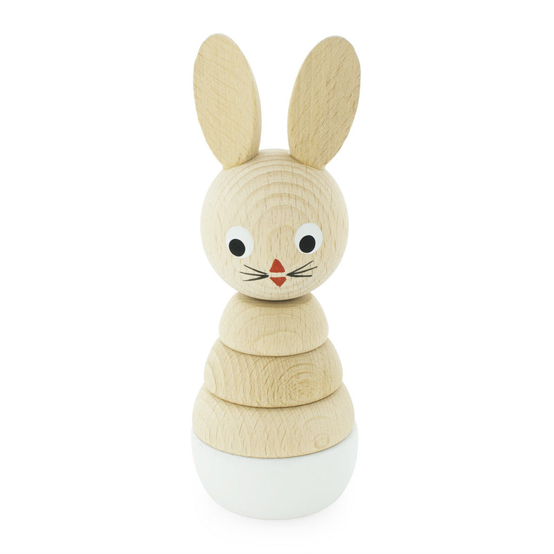 Wooden Rabbit Stacking Puzzle Toy