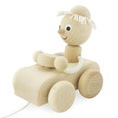 little wooden pull along car