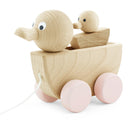 Wooden Pull Along Toy Duck With Duckling 