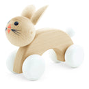 wooden push along toy bunnies