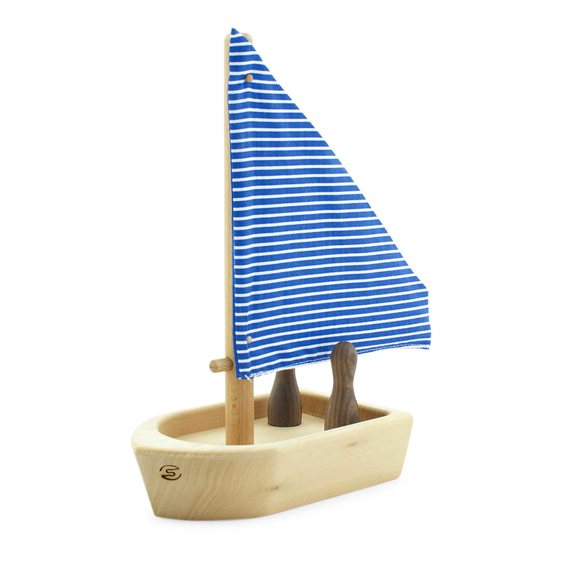Toy Wooden Boat With Passengers