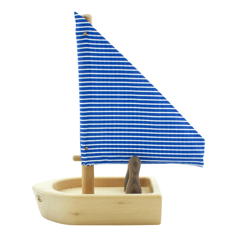 Children's Toy Wooden Boat With Passengers