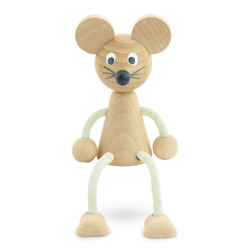 wooden sitting mouse toys