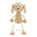 wooden sitting dog toy