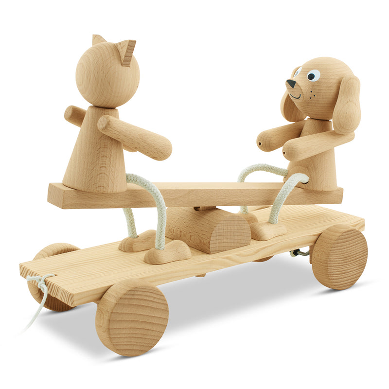 Wooden See Saw Pull Along Toy