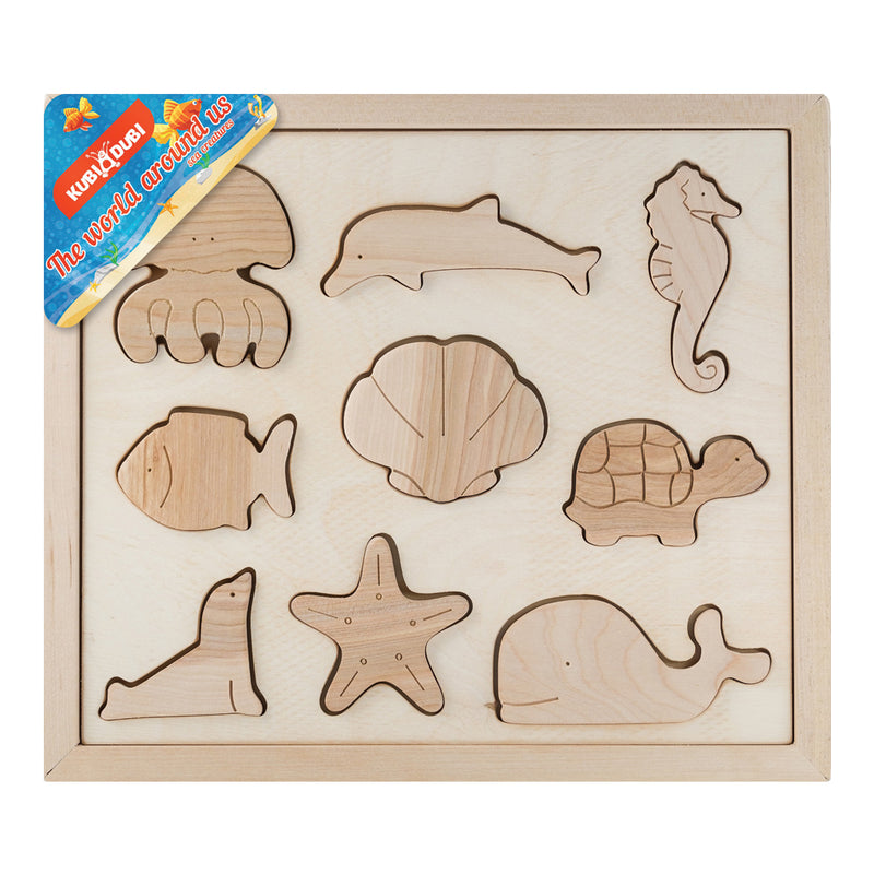 Wooden Sorting Puzzle - Sea Creatures