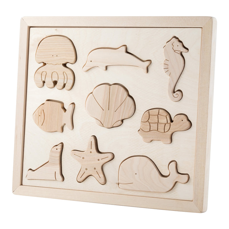 Wooden Sorting Puzzle - Sea Creatures