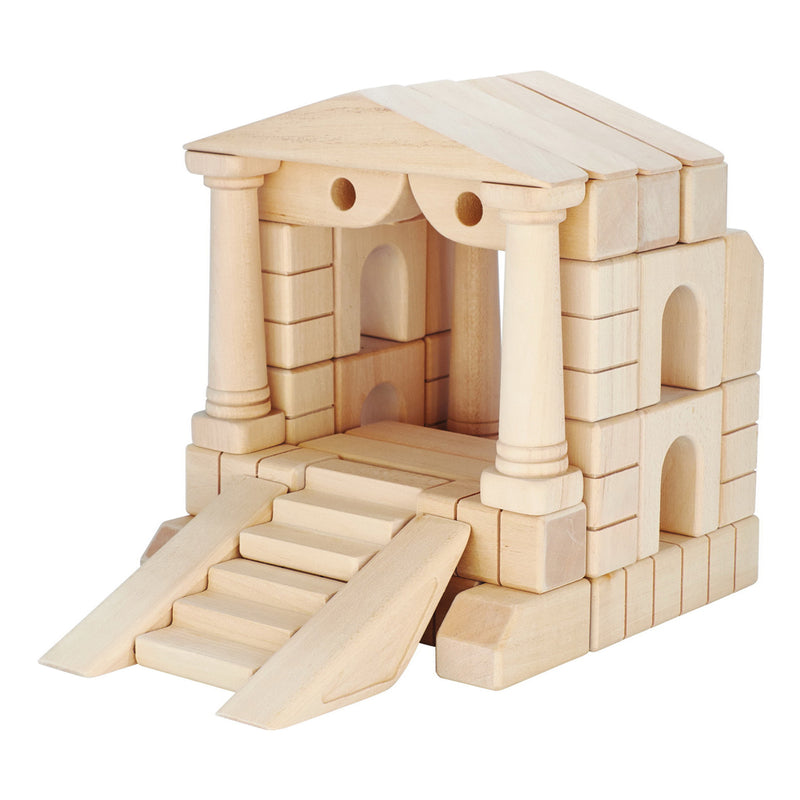 Wooden Blocks Construction Wooden Toys Wooden Building Block Set